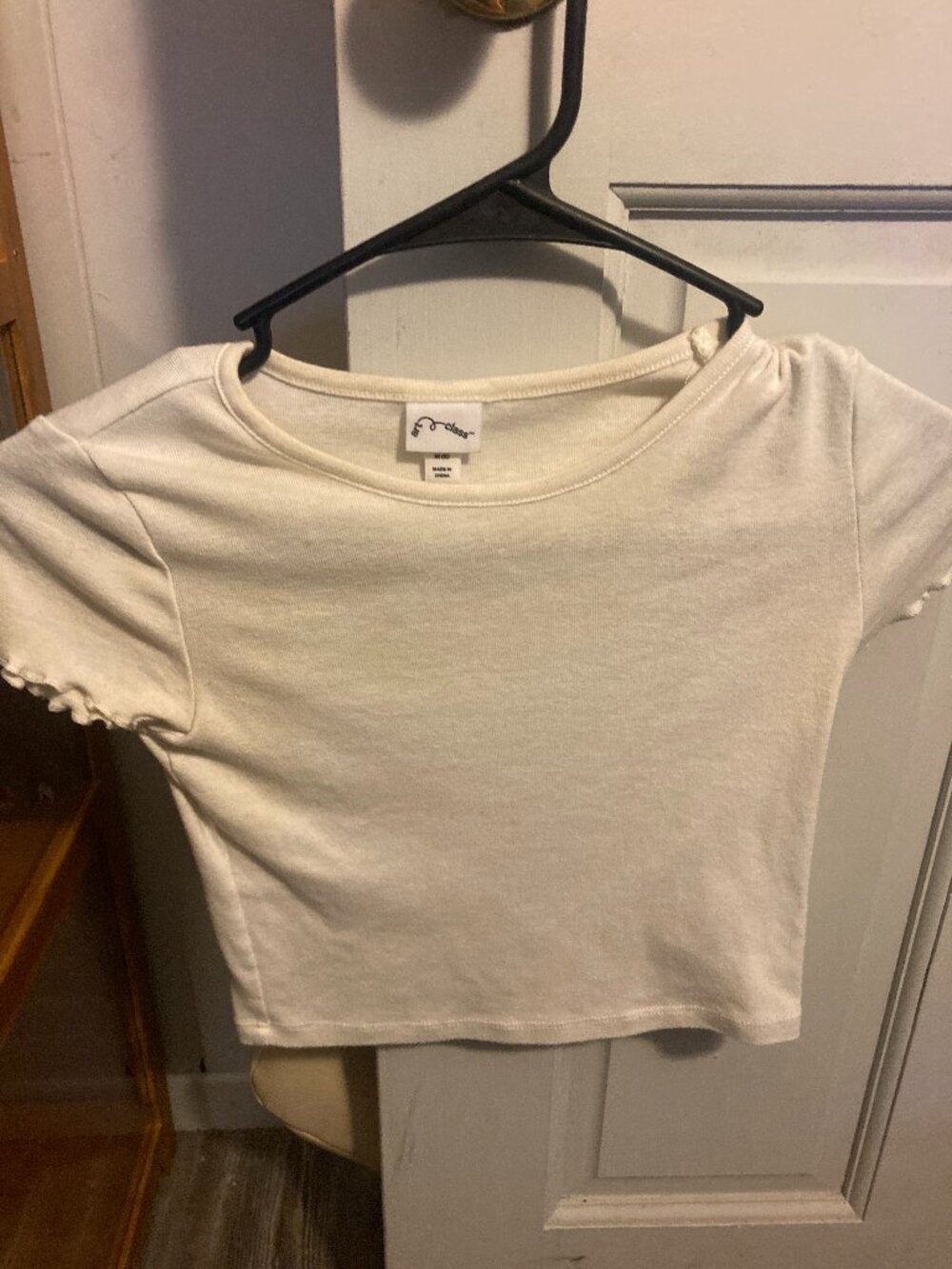 Art Class White Ribbed Tee - Picture 1 of 2